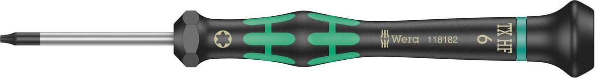 WERA Elektronikerschraubendreher 2067 TORX HF TX 8 mit Haltefunktion, 60 mm Klinge