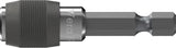 WERA Bithalter 895/4/1 K mit Schnellwechselfutter und Dauermagnet, 1/4 Zoll, 52 mm