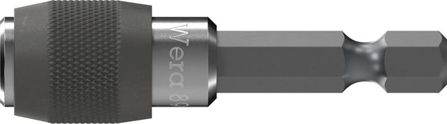 WERA Bithalter 895/4/1 K mit Schnellwechselfutter und Dauermagnet, 1/4 Zoll, 52 mm