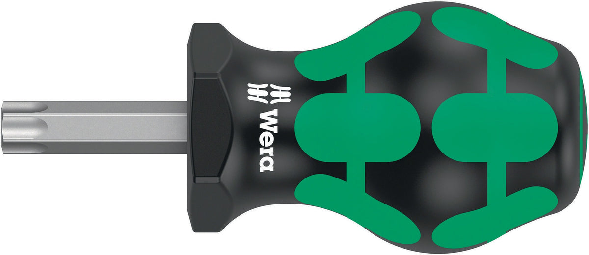 WERA Schraubendreher 367 TORX® Stubby T 10 mit 2K-Griff und Rundklinge