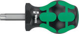 WERA Schraubendreher 367 TORX® Stubby T 10 mit 2K-Griff und Rundklinge