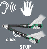 WERA Drehmomentschlüssel Click-Torque X 1, 2,5-25 Nm, 9x12 mm, automatisch auslösend, ±4 % Genauigkeit