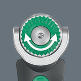 WERA Schwenk- und Umschaltknarre 8009 Zyklop Pocket Set 1 – 3/8″ + 1/4″ mit 72 Zähnen und Bit-Magazin