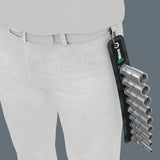 WERA Steckschlüsseleinsatzset Belt B Deep 1 9-teilig SW 8-19 mm Antrieb 10 mm (3/8″)