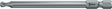 WERA Bit 867/4 KK TX 20, 1/4 Zoll, 89 mm, zähhart, Kugelkopf für TORX-Schrauben
