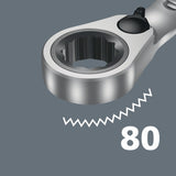 WERA Maulringratschenschlüsselsatz Joker 4-tlg. SW 10-19mm – mit Haltefunktion & 80 Zähnen