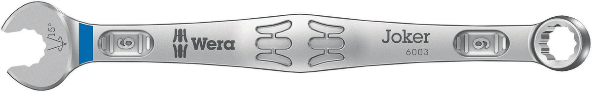 WERA Ringmaulschlüssel 6003 Joker SW 8 mm – Form A, legierter Werkzeugstahl, 15° Rückholwinkel