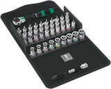 WERA Steckschlüsselsatz 8100 SA 6, 28-teilig, 1/4 Zoll, SW 5-13 mm, 72 Zähne