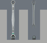 WERA Maulringratschenschlüssel 6007 Joker SW 10 mm – Extra langer Knarrenringmaulschlüssel mit Haltefunktion