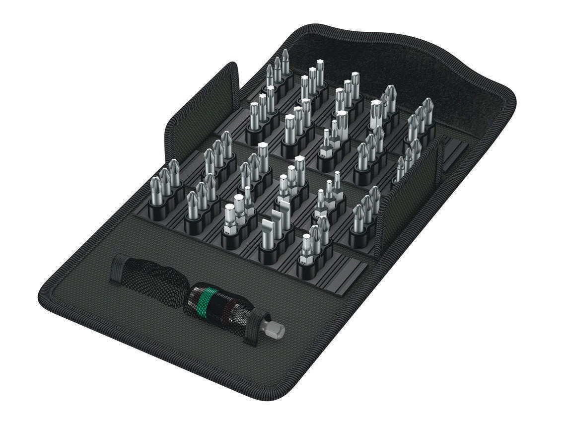 WERA Bit-Safe 61 Universal 1 Bitsortiment 61-teilig Schlitz/PH/PZD/TX/6Kt. mit Rapidaptor