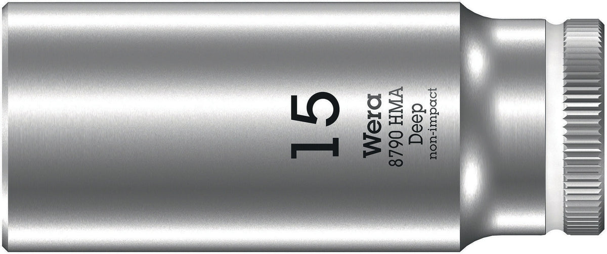 WERA Steckschlüsseleinsatz 8790 HMA Deep 1/4 Zoll SW 5,5 mm, Länge 50 mm, Außensechskant
