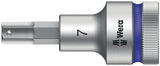 WERA Steckschlüsseleinsatz 8740 C HF 1/2 Zoll SW 10 mm L.140 mm mit Haltefunktion