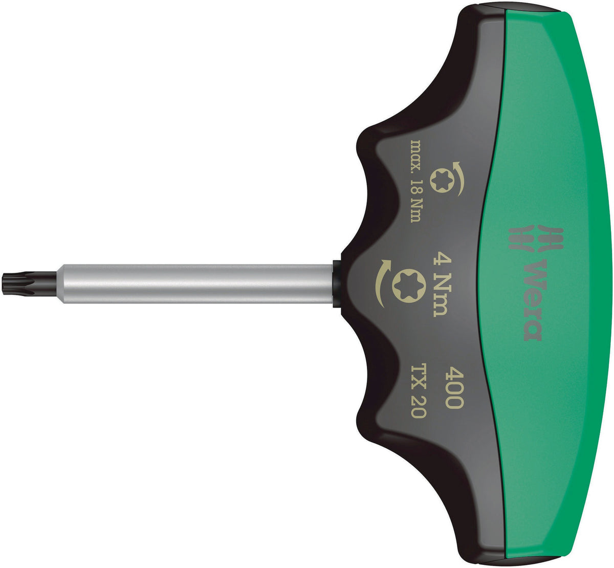 WERA Drehmomentschraubendreher 400 TX TX 20 4 Nm fest eingestellt mit Quergriff