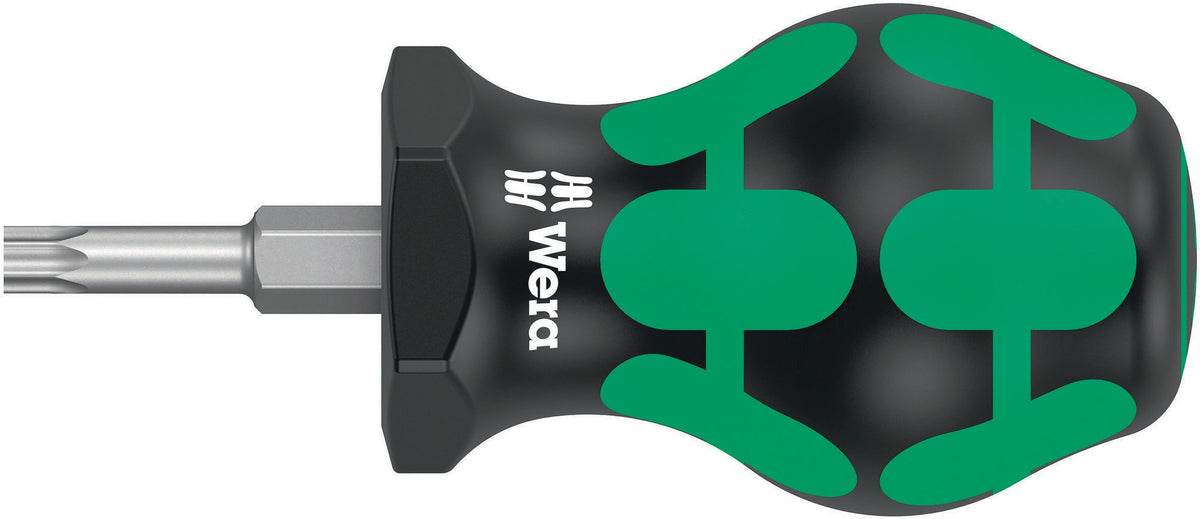 WERA Schraubendreher 367 TORX® Stubby T 10 mit 2K-Griff und Rundklinge