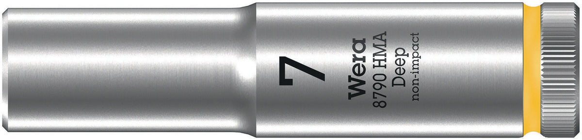 WERA Steckschlüsseleinsatz 8790 HMA Deep 1/4 Zoll SW 5,5 mm, Länge 50 mm, Außensechskant