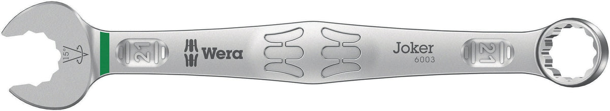 WERA Ringmaulschlüssel 6003 Joker SW 8 mm – Form A, legierter Werkzeugstahl, 15° Rückholwinkel