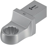 WERA Einsteckringschlüssel 7771 SW 10mm, 9x12mm Aufnahme, CV-Stahl, mattverchromt
