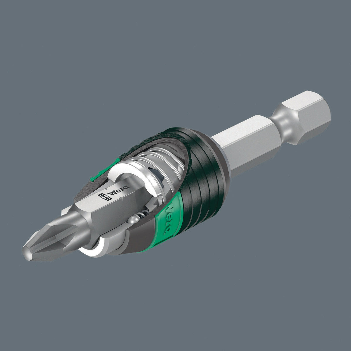 WERA Bit-Check 12 BiTorsion 1 Bitsortiment 12-teilig PH/PZD/TX mit Rapidaptor Bithalter