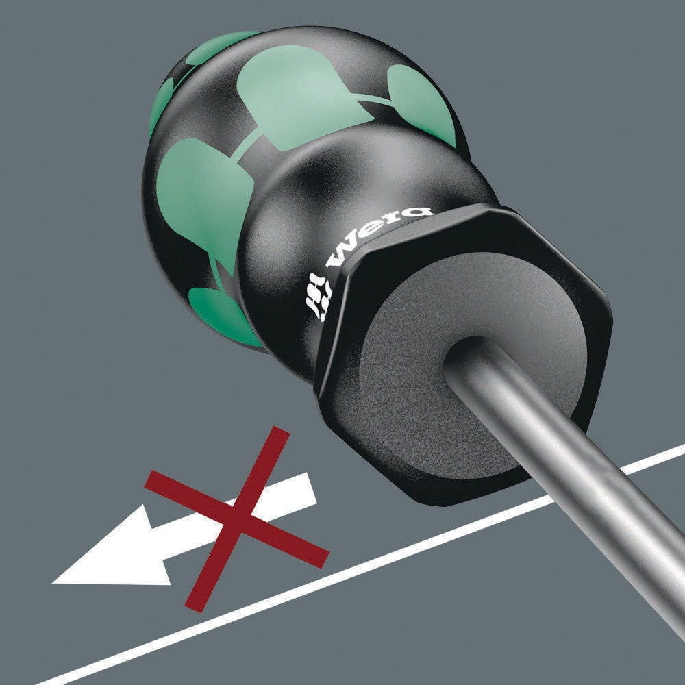 WERA Schraubendreher 367 TORX BO T 10 mit 2K-Griff und BlackPoint-Spitze