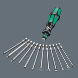 WERA Schraubendrehersatz KK 60 17-tlg. mit Handhalter, Wechselklingen und Rapidaptor-Technologie