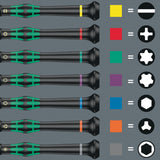 WERA Elektronikersteckschlüssel 2069 Außen-6-kant SW 2,5 mm – Micro-Steckschlüssel für Feinmechanik