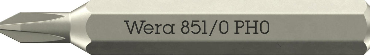 WERA Bit 851/0 Micro PH 0, 30 mm, 4 mm Sechskant