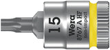 WERA Steckschlüsseleinsatz 8767 A HF TORX® 1/4 Zoll T10, 28 mm, mit Haltefunktion