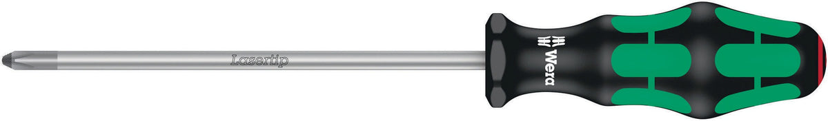 WERA Schraubendreher 350 PH Gr. PH 0 mit 2K-Kraftform-Griff und Lasertip