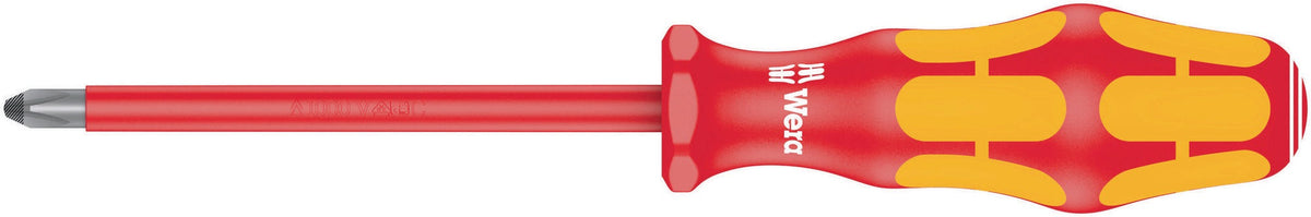 WERA Schraubendreher 162 i PH 0 VDE-isoliert, Klinge 80 mm, Kraftform-Griff