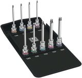 WERA Steckschlüsselsatz 8767 C TORX HF2 6-teilig 1/2 Zoll T20-T45 mit Haltefunktion