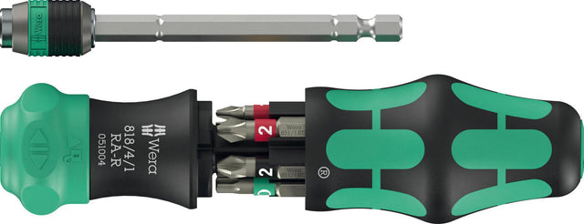 WERA Magazinbithalter Kraftform Kompakt 20 RA-R 6-tlg. mit Ratsche und Rapidaptor
