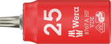 WERA Steckschlüsseleinsatz 8767 A VDE HF 1/4 Zoll TX 10, 36 mm – Isoliert, mit Haltefunktion
