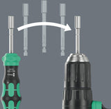 WERA Magazinbithalter Kraftform Kompakt 28 RA 6-tlg. mit integrierter Ratschenfunktion