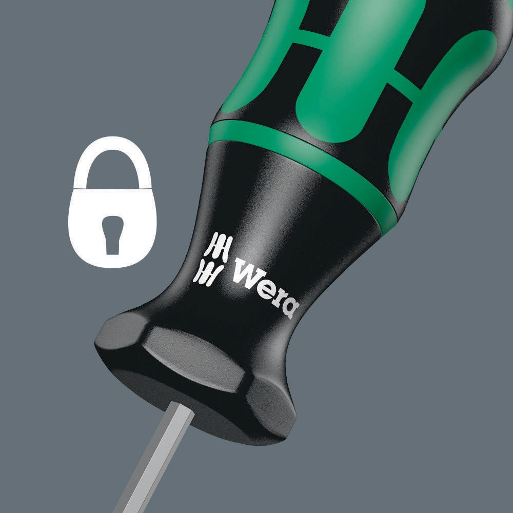 WERA Drehmomentschraubendreher 300 TX 6, 0,6 Nm, fest voreingestellt, Kraftform-Griff