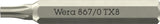 WERA Bit 867/0 Micro TX 10, 30 mm, 4 mm Sechskant, 10er-Pack