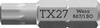 für Schrauben mit TORX® BO / TX 27
