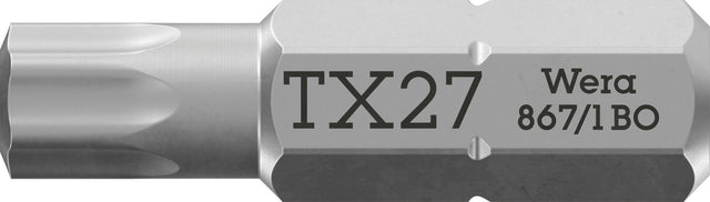 WERA Bit 867/1 Z TX 27 TORX® BO 1/4 Zoll, 25 mm, 10er-Pack