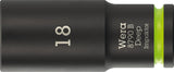 WERA Steckschlüsseleinsatz 8790 B Impaktor Deep 3/8 Zoll, 1 Zoll, 63 mm – Schlagschrauberfest