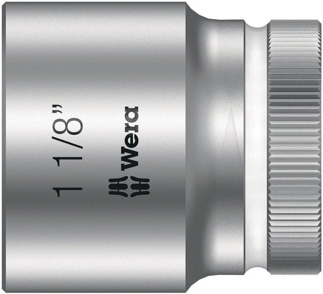 WERA Steckschlüsseleinsatz 8790 HMC Außen-6-kant 1/2 Zoll SW 1 1/8 Zoll L 40 mm