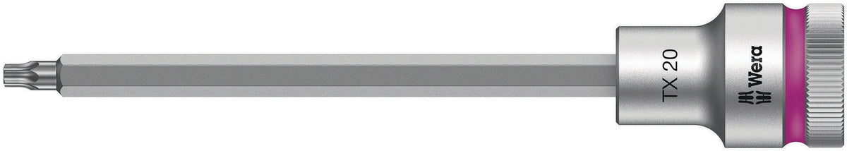 WERA Steckschlüsseleinsatz 8767 C HF TORX® 1/2 Zoll T20, 140 mm, mit Haltefunktion