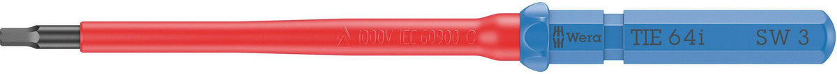 WERA Wechselklinge KK VDE 64 i TiE SW 3mm, 157mm, Hex-Plus, Black Point, 6-kant 9mm