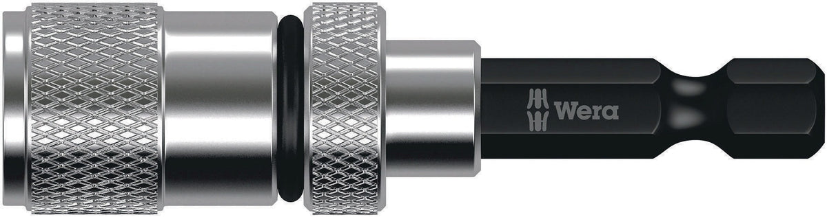 WERA Bithalter 896/4/1 1/4 Zoll mit Tiefenanschlag, 50 mm, Außen-/Innensechskant