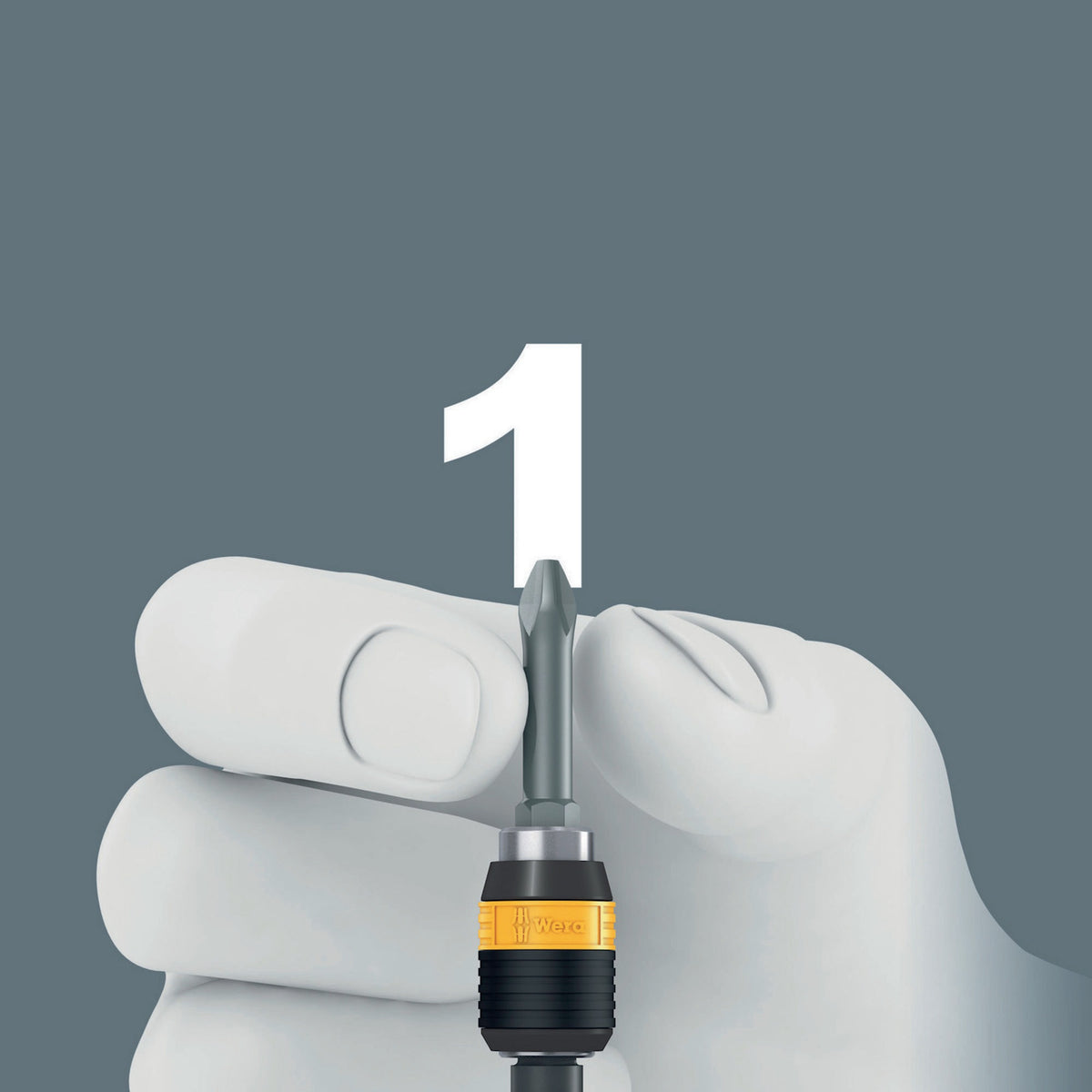 WERA Schraubendrehersatz KK 60 ESD mit 16 Bits und Falttasche – 17-teilig