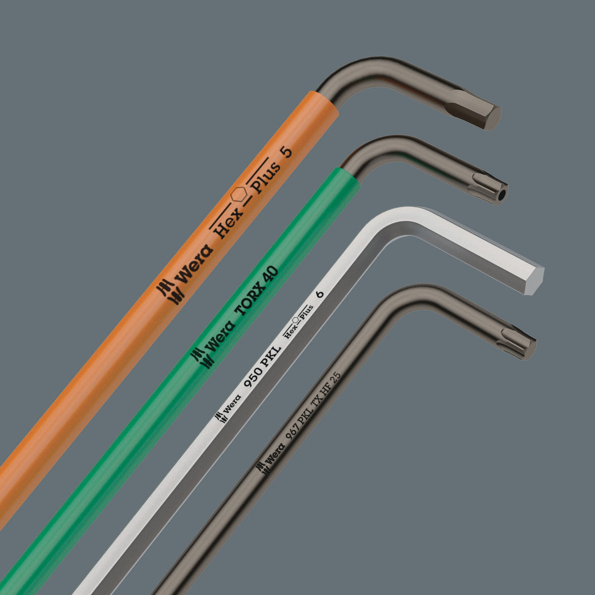 WERA Winkelschraubendrehersatz 950 PKL 7-teilig mit Kugelkopf SW 1,5-6 mm im Kunststoffhalter