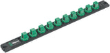 WERA Magnetleiste für Steckschlüsseleinsätze 1/4 Zoll, 30x270 mm, Twist to unlock, unbestückt