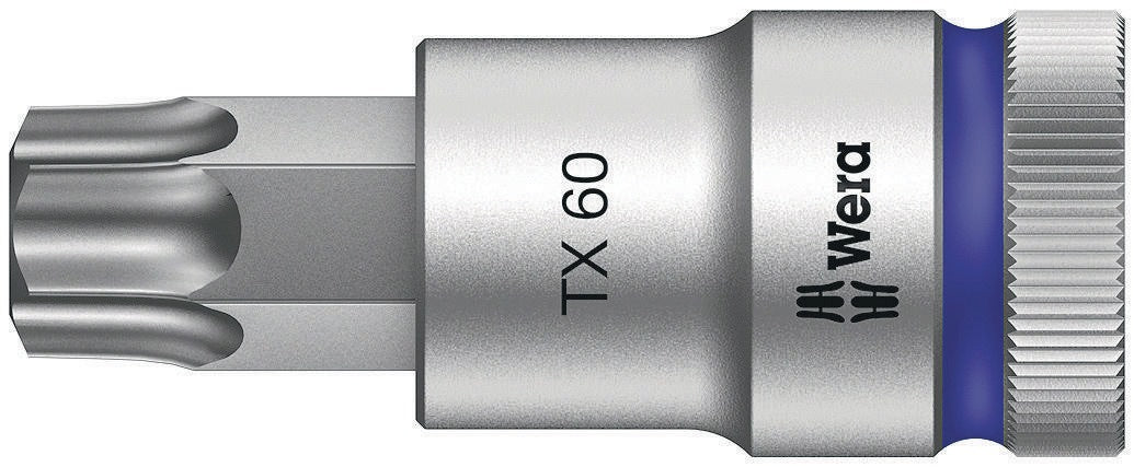 WERA Steckschlüsseleinsatz 8767 C HF TORX® 1/2 Zoll T20, 140 mm, mit Haltefunktion