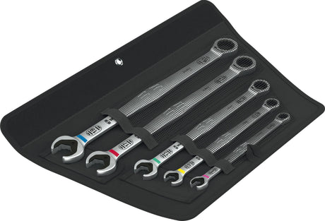 WERA Maulringratschenschlüsselsatz 6007 Joker 5 Set 1 5-teilig SW 8-19 mm