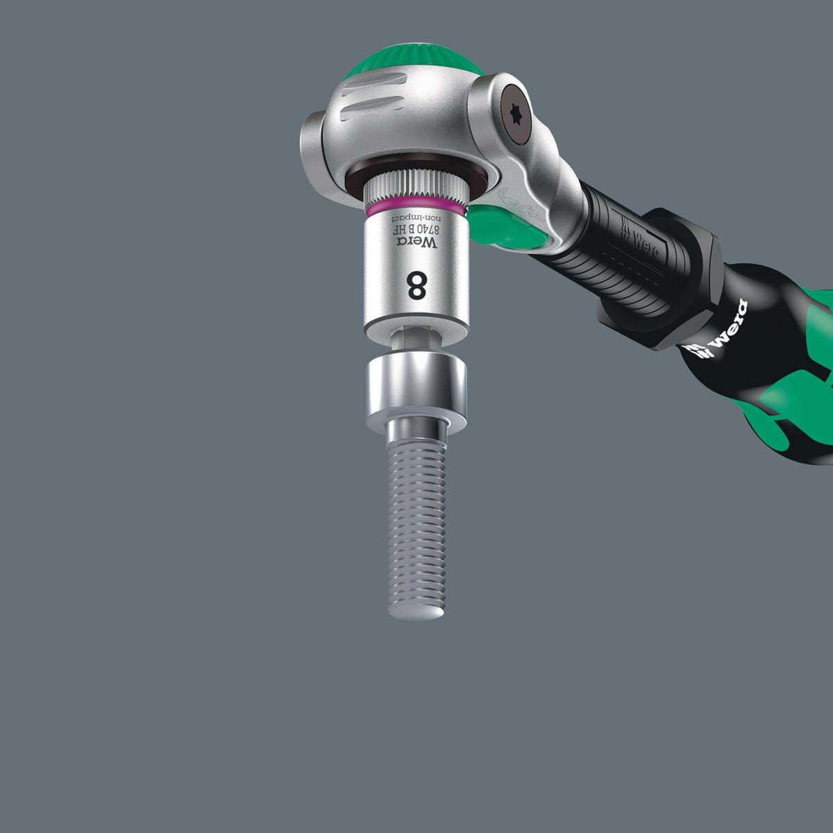 WERA Schraubendrehereinsatz 8740 B HF Innensechskant 10 mm, 3/8 Zoll Antrieb, mit Haltefunktion