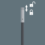 WERA Bithandhalter 393 S 1/4″ mit Magnet, flexibler Klinge 173,5 mm und 3K-Griff