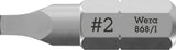 Wera Bit 868/1 Z Innenvierkant 4,5 mm, 1/4" Sechskant, 25 mm, 10er-Pack